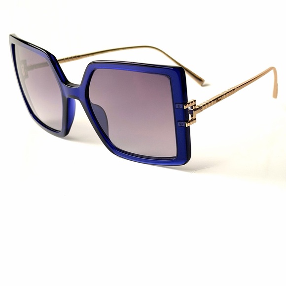 Chopard SCH 334 06NA Blue  Gold  Sunglasses Tight Fit Authentic Titanium SCH334 main image 10
